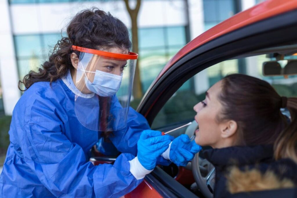 Individuals traveling for lab work or diagnostic testing